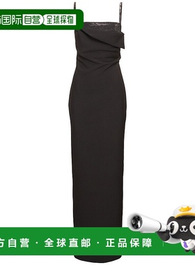 1h可退 潮奢 ROLAND MOURET 罗兰 穆雷 女士 装饰绉纱长款连衣裙