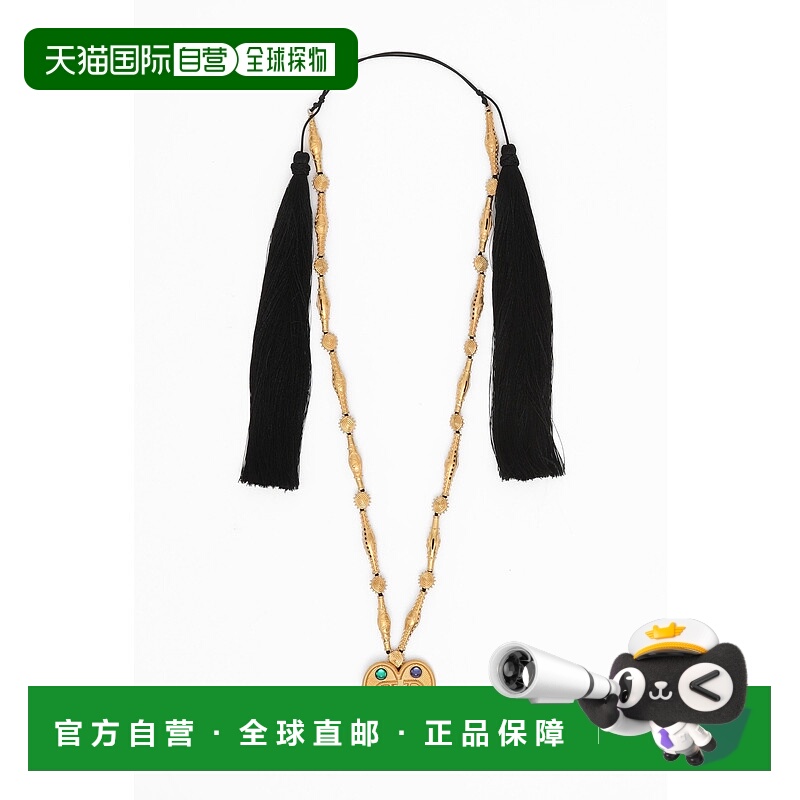 1h可退 VALENTINO 女士项链 WJ0Z32ALE7DF SS2025 金色 徽标项链