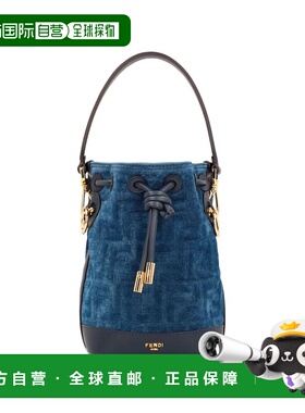FENDI 女士单肩包 8BS109AVR6F1UJW CO 蓝色 Mon Tresor Denim Mi