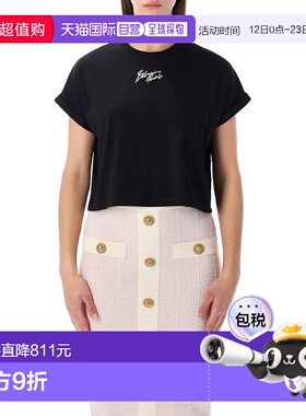 BALMAIN 女士针织衫 GF1EE005BD40EAB SS2026 黑色 SHORT SLEEVES
