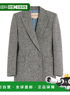 VALENTINO 女士西服 BCE4V29R20AN AW2025 灰色 长袖西装外套