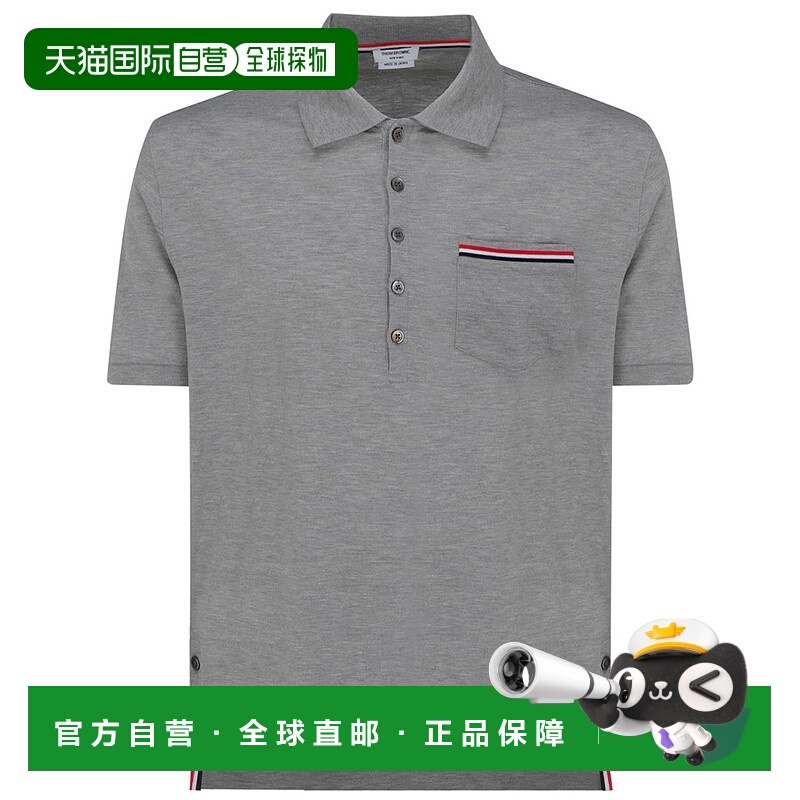 潮奢 Thom Browne 汤姆 布朗 男士 徽标polo衫 MJP022A01455