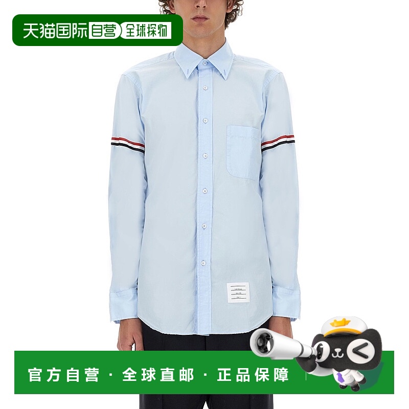 1h可退 THOM BROWNE 男士衬衫 MWL150E03113480-0 CO 浅蓝色