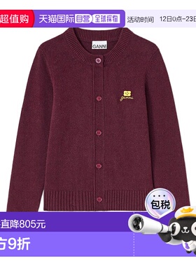GANNI 女士针织衫 K2593436 AW2025 红色 Ganni Sweaters开衫