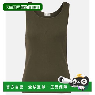 Laurent Saint 圣罗兰 女士 棉质针织背心 1h可退 Cassandre 潮奢