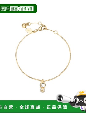 1h可退 JIMMY CHOO 女士手链手镯 JCPEARLCUBEBRCLTFTAGOLDWHITEC