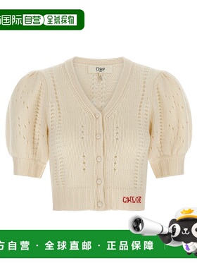 CHLOÉ 女士针织衫 CH25WMC05590107 AW2025 白色 ROMANTIC CARDIG