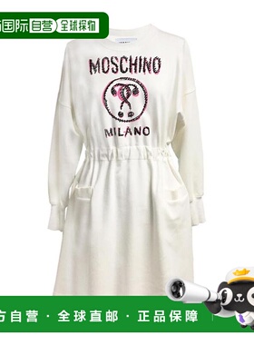MOSCHINO 女士半身裙 A04414262002 AW2020 白色 logo连衣裙