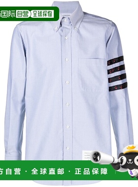 THOM BROWNE 男士衬衫 MWL374CF0704480 AW2024 浅蓝色长袖