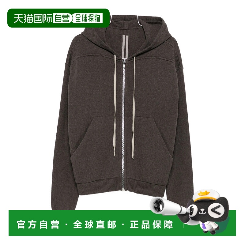 1h可退 RICK OWENS 男士卫衣 RU02E1614WSBR78 SS2025 灰色长袖