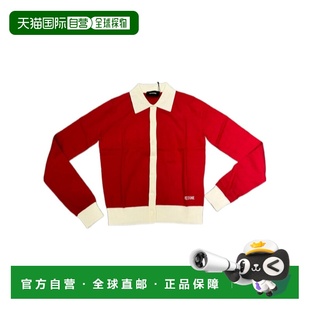 WDKC025635WRED长袖 WE11DONE SS2025 针织毛衣 红色 男士