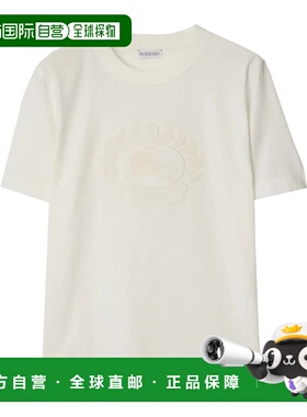 BURBERRY 女士T恤 8093651B8764CHALK CO 白色 Burberry Ekd T-Sh