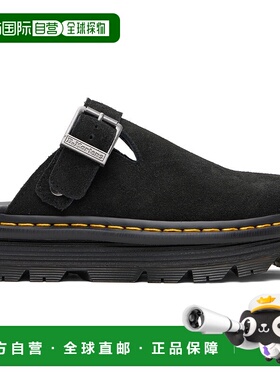 1h可退 潮奢 Dr. Martens 马丁大夫 女士 黑色 Zebzag Suede Casu