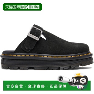 1h可退 潮奢 Dr. Martens 马丁大夫 女士 黑色 Zebzag Suede Casu