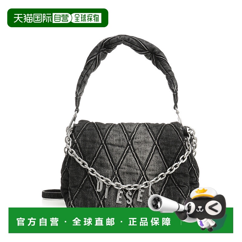 DIESEL 女士单肩包 X09596P6330T8013 AW2025 黑色 Diesel Bags..