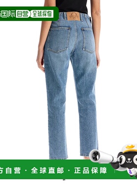1h可退 MOSCHINO 女士牛仔裤 J031905220285 SS2025 蓝色 slim fi
