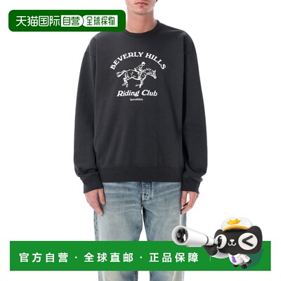 1h可退 潮奢 SPORTY & RICH 男士 Rich BH Riding Club 运动圆领