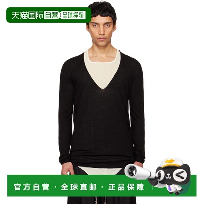 rick owens 瑞克 欧文斯 男士 黑色 Temple Oversize Extreme V N