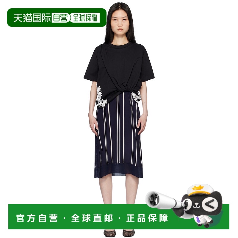 1h可退 潮奢 3.1 PHILLIP LIM 菲利林3.1 女士 黑色 & 海军蓝 Dra