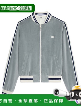 CELINE 女士卫衣 RV0R1748QGBC0 AW2025 灰色 长袖休闲夹克