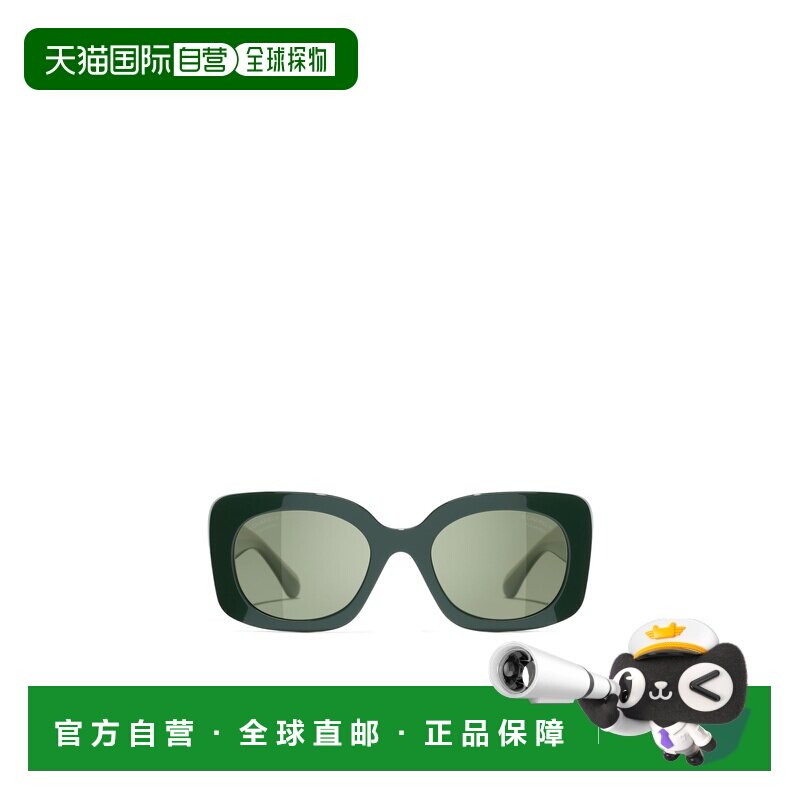 CHANEL 男士眼镜 CH5563B17029A CO 绿色 全框太阳镜
