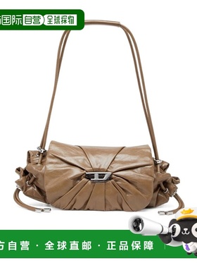 DIESEL 女士斜挎包 X10331P1003T2333 AW2025 棕色 scrunch-d 小