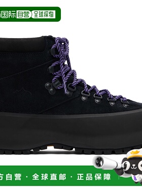 1h可退 潮奢 Diemme 男士 黑色 Rosset 踝靴 DI24FWROMF02S008BLK