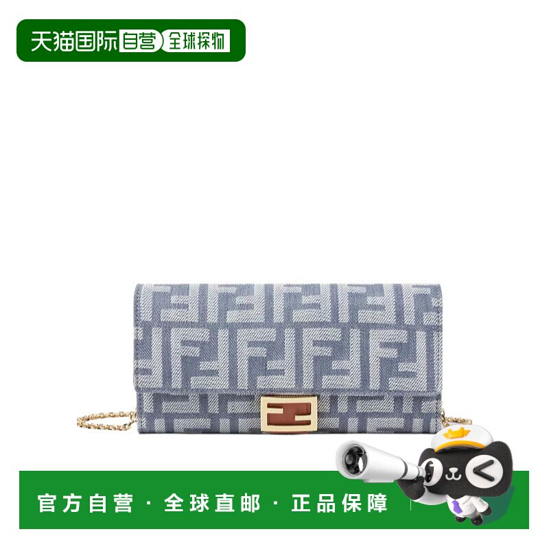 FENDI 女士斜挎包 8M0365AUT4F1SXQ SS2025 灰色 Baguette Contin