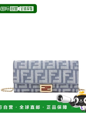 FENDI 女士斜挎包 8M0365AUT4F1SXQ SS2025 灰色 Baguette Contin