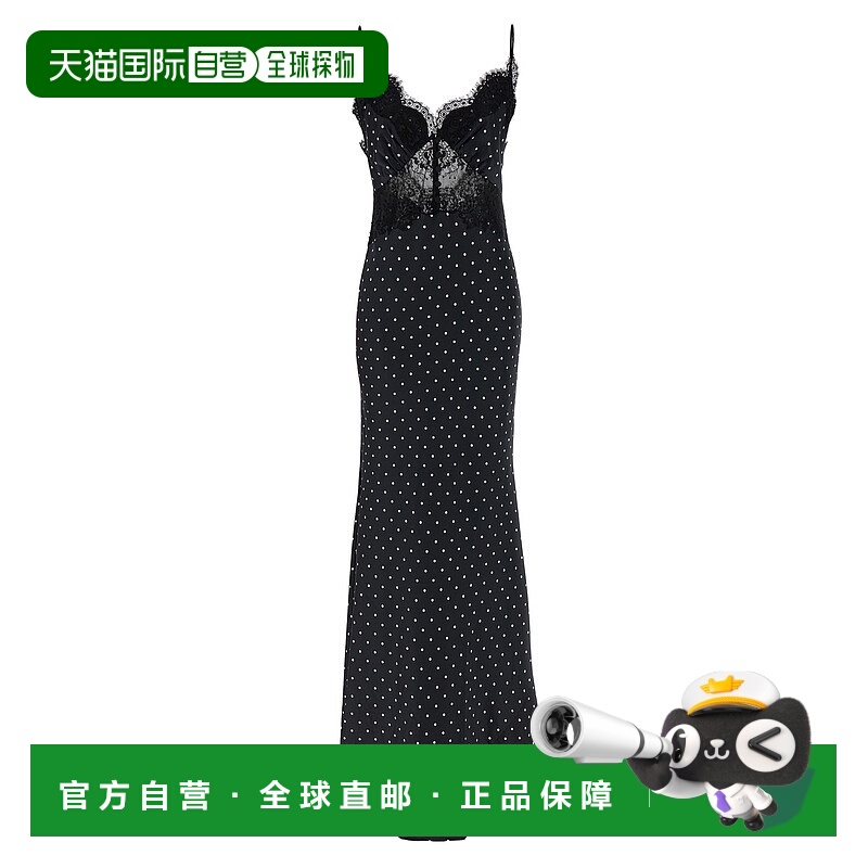1h可退 潮奢 Self-Portrait 女士 'Polka Maxi'... 圆点缎面蕾丝