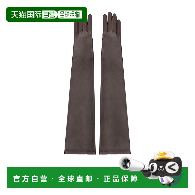 1h可退 THE ROW 女士手套 7349P52BROWN AW2023 黑色 长筒分指手