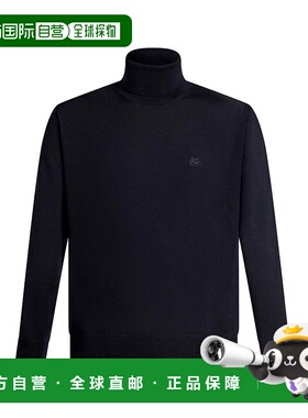 1h可退 ETRO 男士针织毛衣 MRKF0067AL257B0665 AW2024 黑色高领