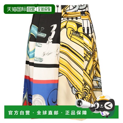 CELINE 女士短裤 RP0VB4P3514ML AW2026 花色 印花真丝斜纹短裤