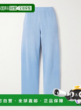 1h可退 潮奢 SKIMS 女士 毛圈布低腰直筒蓝色喇叭长裤 PTPNT8198W