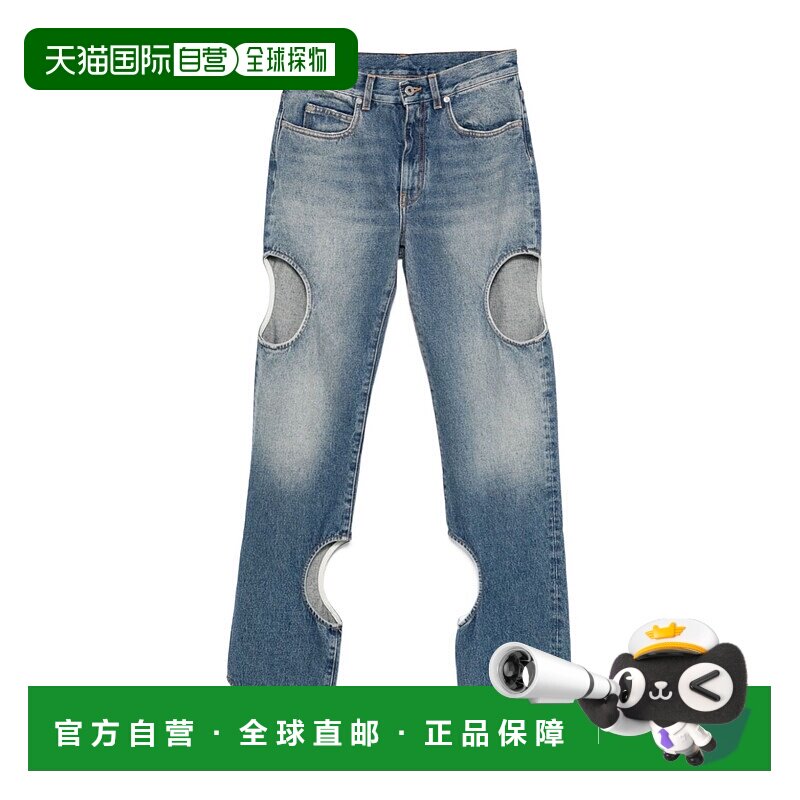 OFF-WHITE 女士牛仔裤 SS2025 OWYA06AC99DEN0014500直筒裤