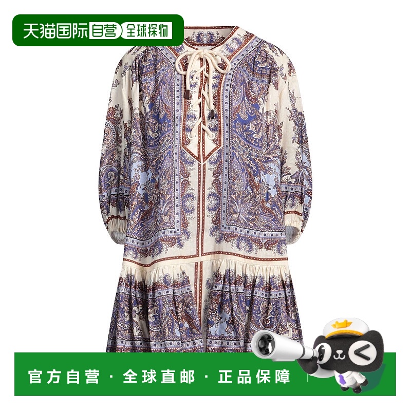 1h可退 潮奢 ZIMMERMANN 女士 短款连衣裙 beige米色 舒适时尚