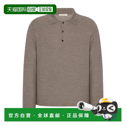 THE ROW 男士针织衫 1434Y498LPB SS2026 灰色 Bertram 长袖针织P