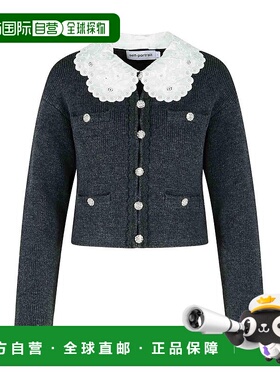 1h可退 SELF-PORTRAIT 女士针织衫 RS26121CGREY AW2025 灰色羊绒