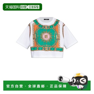 AW2025 FF1EE020GF01GSR 花色 印花短款 恤 BALMAIN 女士T恤