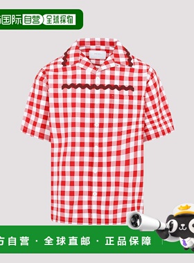 PRADA 男士衬衫 UCS4341LTRF03DU SS2023 粉红色 Prada Gingham S