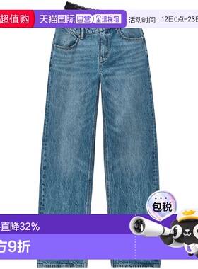 ALEXANDER WANG 女士牛仔裤 CO 蓝色直筒裤 4DC1254612473