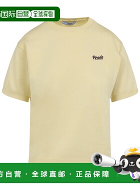 PRADA 女士T恤 P24B3D19DASOOOF05BN SS2026 黄色短袖