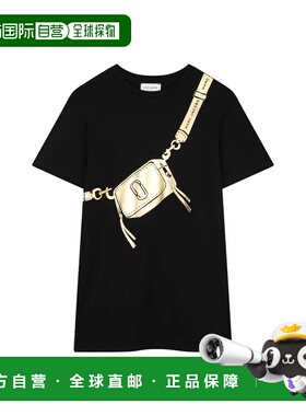 MARC JACOBS 女童连衣裙 W60530K09B SS2025 黑色 印花连衣裙