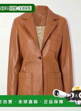 1h可退 潮奢 Chloe 蔻依 女士 单排扣皮革西装外套 CH25ACV33204