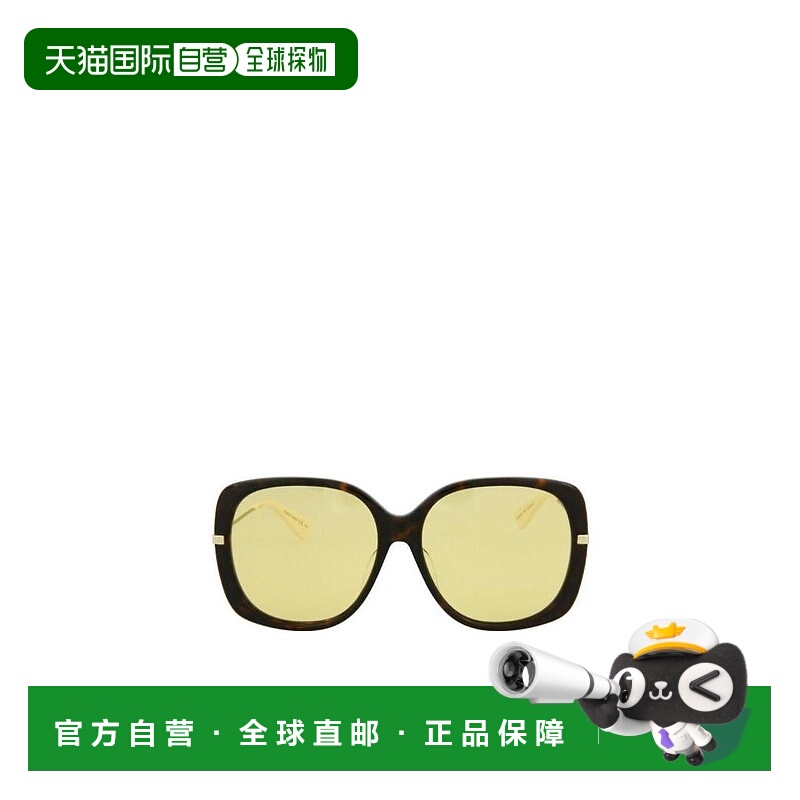 1h可退 GUCCI 女士眼镜 GG0511SA005 SS2021 黄色 方框太阳镜古驰