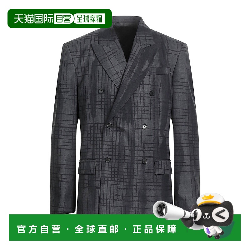 1h可退 潮奢 Versace 范思哲 男士 西装外套 blue蓝色 舒适时尚