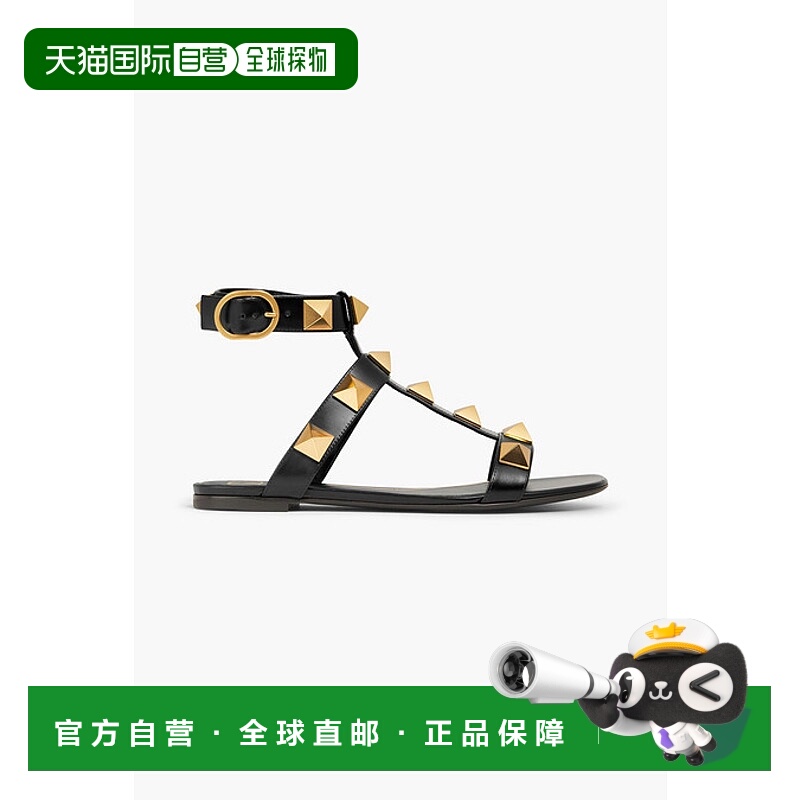 1h可退 潮奢 valentino 华伦天奴 女士 罗马铆钉皮质凉鞋 W2S0BU8