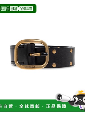 LOEWE 女士腰带 ER15Z20X040BLACKGOLD CO 黑色 Leather belt
