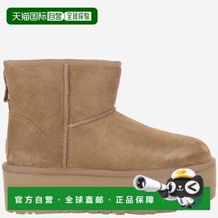 AW2024 棕色 Camel UGG Classic 1134991CHE suede Mini 女士靴子