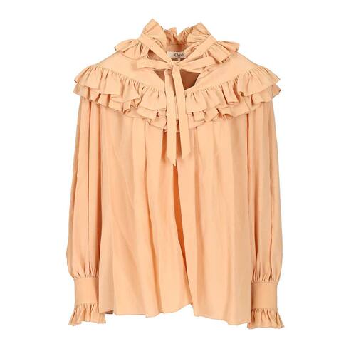 1h可退 香港直邮CHLOÉ 女士衬衫 CH25WHT14005285 AW2025 花色